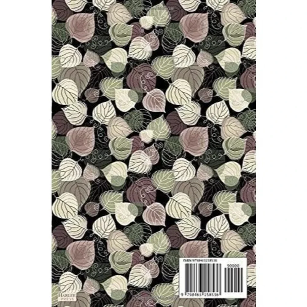 Notebook: Be-Leaf In Yourself Purple: Autumn Themed Blank Lined Notebook